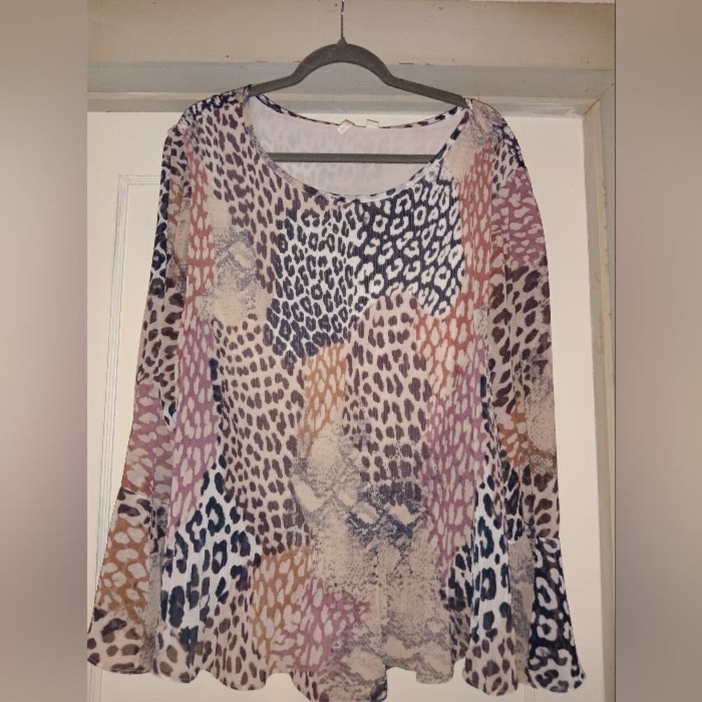 Cato Leopard Print Women's Top Size 22/24